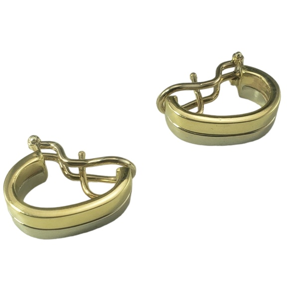 14 Karat Yellow and White Gold Earrings #16741 - Picture 3 of 7